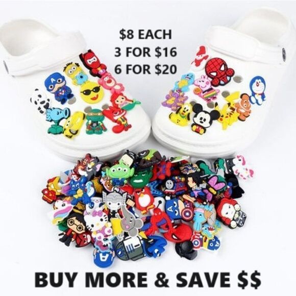 6/$20 Croc Charm 🌟 French Fries 🍟 Fast Food Snacks Jibbitz Band Shoe Jewelry - Picture 3 of 4